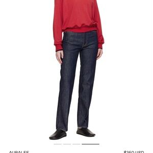 NWT Auralee Hard Twist indigo denim jeans 26